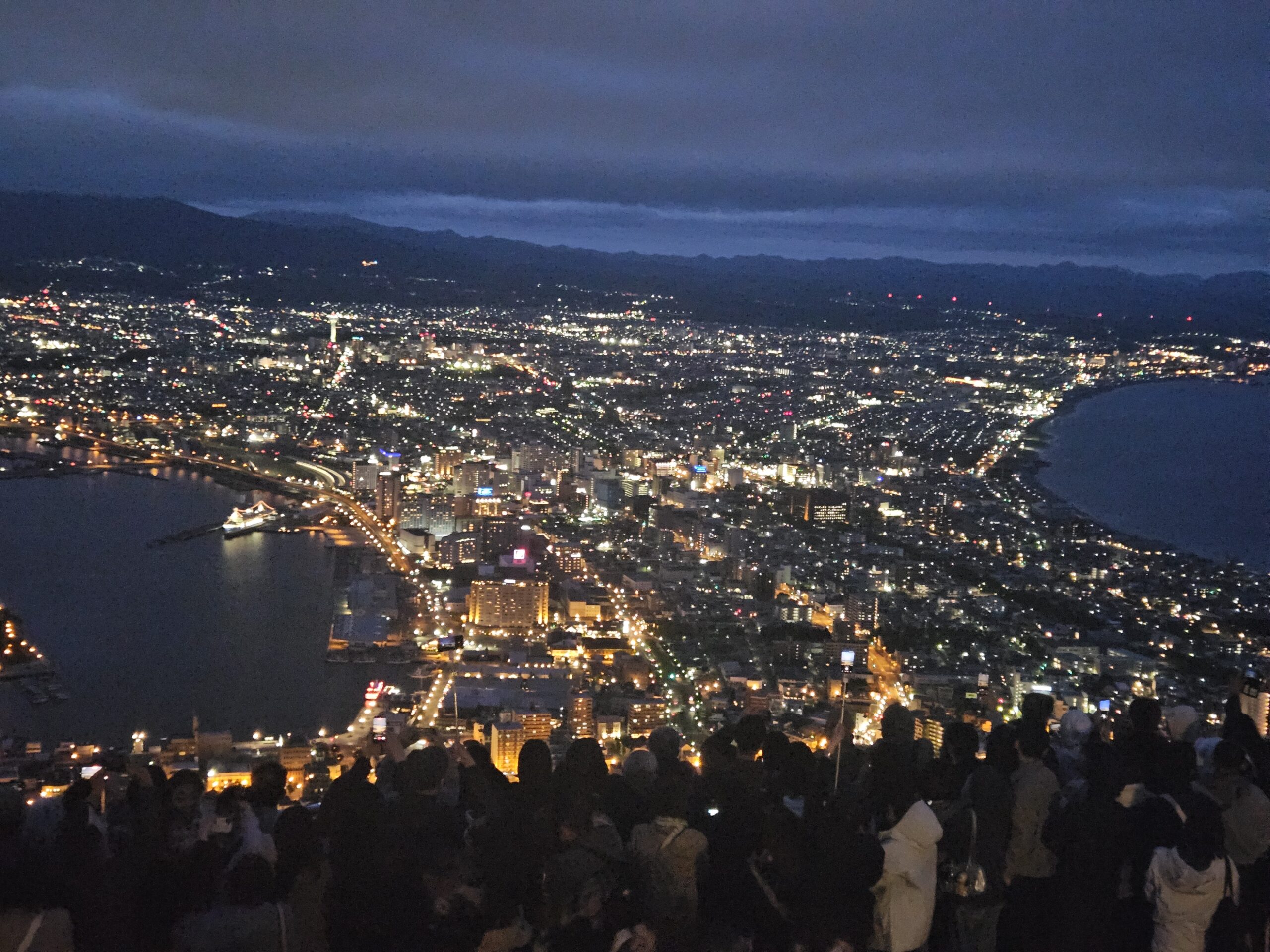 函館山から望む百万ドルの夜景